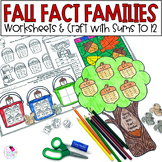 Fact Families Addition and Subtraction Math Worksheets and