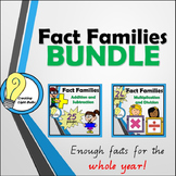 Fact Families BUNDLE. All Four Operations! Great for Cente