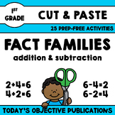 Fact Families (First Grade Cut and Paste Practice)