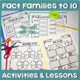 Fact Families First Grade Worksheets