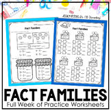Fact Family Worksheets | Addition and Subtraction Fact Families to 10