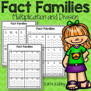 Preview of Fact Families Multiplication and Division