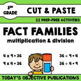 Fact Families Multiplication and Division (Third Grade Cut