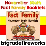 Math November Fact Family Booklets