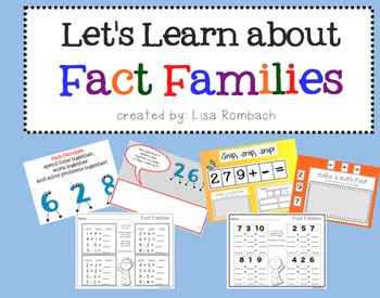 Preview of Fact Families SmartBoard lesson for Primary Grades