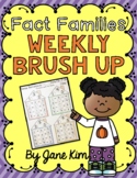 Fact Families Weekly Brush Up