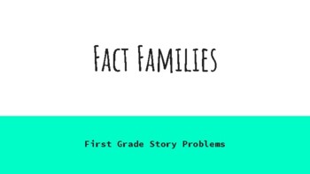 Preview of Fact Families in Word Problems