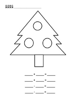 Fact Family Christmas Tree by A 1st Grade Teacher | TpT
