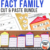 Fact Houses! Commutative Property of Addition Worksheets, 