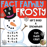 Math Fact Families Build & Make a Snowman Craft Kindergart