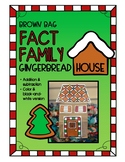 Fact Family Gingerbread House Craftivity