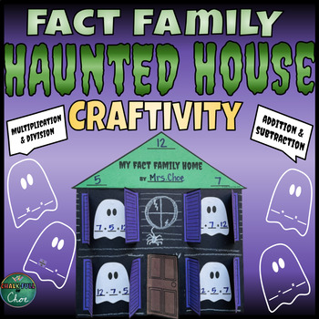 Preview of Fact Family Haunted House Craftivity