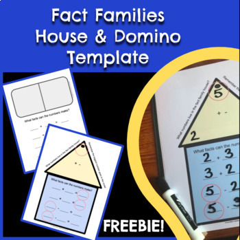 Preview of Fact Family House & Domino Template