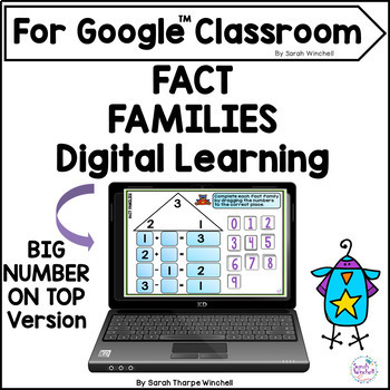 Preview of Fact Family House Math Activities for Google™ Fact Families First Grade Lesson