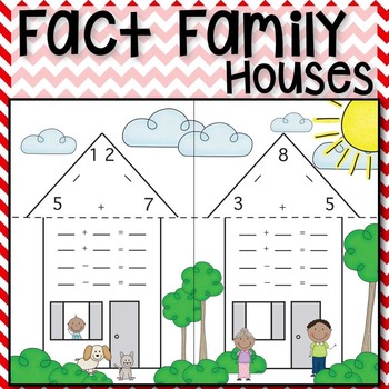 Fact Family Houses - Grouped by Addition Fact Strategy by What I Have
