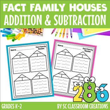 Preview of Fact Family Houses (blank)