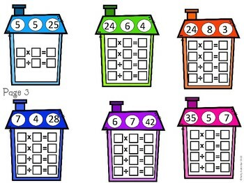 Fact Family Multiplication & Division Practice by Patty Rutenbar