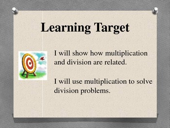 Preview of Fact Family PowerPoint - Multiplication Division 3.OA.4  3.OA.6