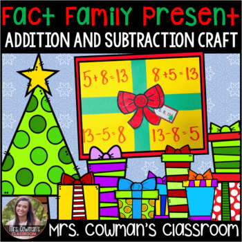 Preview of Fact Family Present- Winter or Christmas Craft