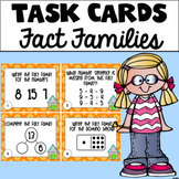 Fact Family Task Cards (Addition & Subtraction) Color and B&W