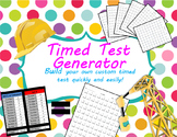 Fact Family Timed Test Generator for Add, Sub, Mult & Div