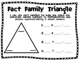 Fact Family Triangle Work Mat & Ready-to-Print Center