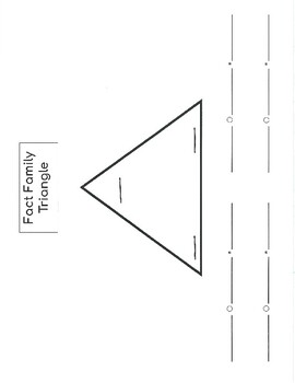 Preview of Fact Family Triangle and Bar Model