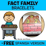 Math Fact Family Activity Bracelets + FREE Spanish