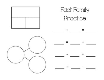 Preview of Fact Family Work Mat