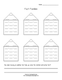 Fact Family Worksheet - Create your own/blank worksheet