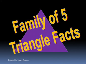 Preview of Family of 5 Math Facts