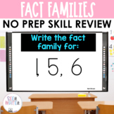 Fact Family to 10 Math Center Powerpoint See it Write it