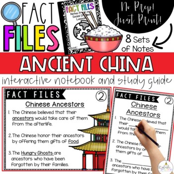 Preview of Fact Files - Ancient China Interactive Notebook and Study Guide