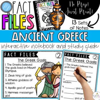 Preview of Fact Files - Ancient Greece Interactive Notebook and Study Guide