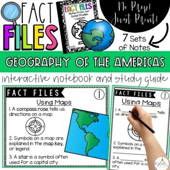 Preview of Fact Files - Geography of the Americas PowerPoint Notes and Study Guide