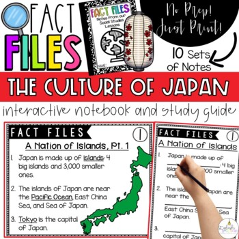Preview of Fact Files - The Culture of Japan Interactive Notebook and Study Guide