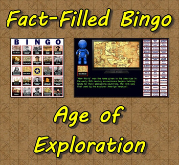 Preview of Fact-Filled Bingo & Slideshow - Age of Exploration / Discovery