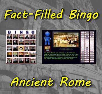 Preview of Fact-Filled Bingo - Ancient Rome