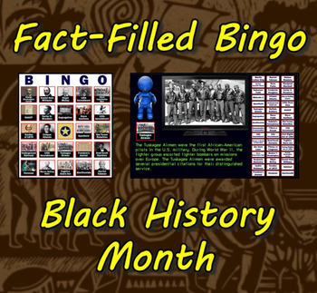 Preview of Fact-Filled Bingo - Black History Month