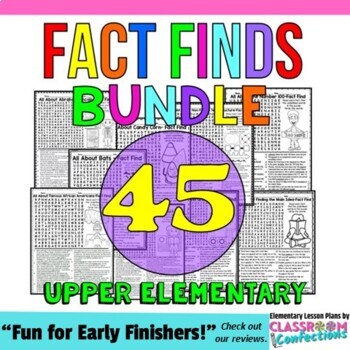 Preview of Nonfiction Reading Activity : Early Finishers : Morning Work : 4th 5th Grades