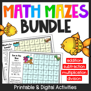 Preview of Addition, Subtraction, Multiplication and Division Fact Fluency Worksheets