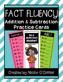 Fact Fluency Addition and Subtraction Practice Cards