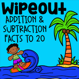 Fact Fluency Addition and Subtraction to 20 Math Game - WipeOut