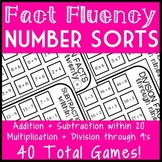 Fact Fluency Bundle- All 4 operations, 40 total games!