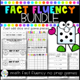 Fact Fluency Bundle | No Prep Math Game Boards