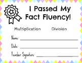 Fact Fluency Certificate - All Four Operations