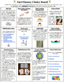 Fact Fluency Choice Board (Multiplication)