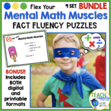 Fact Fluency Mental Math Task Cards BUNDLE