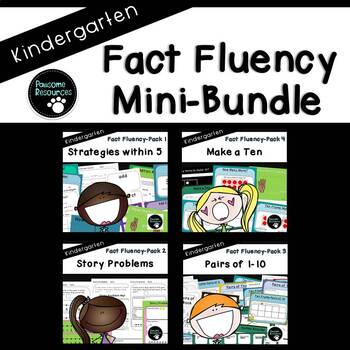 Preview of Kindergarten Fact Fluency Bundle (Standards-Aligned)