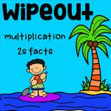 Fact Fluency Multiplication 2s Math Game - WipeOut Freebie